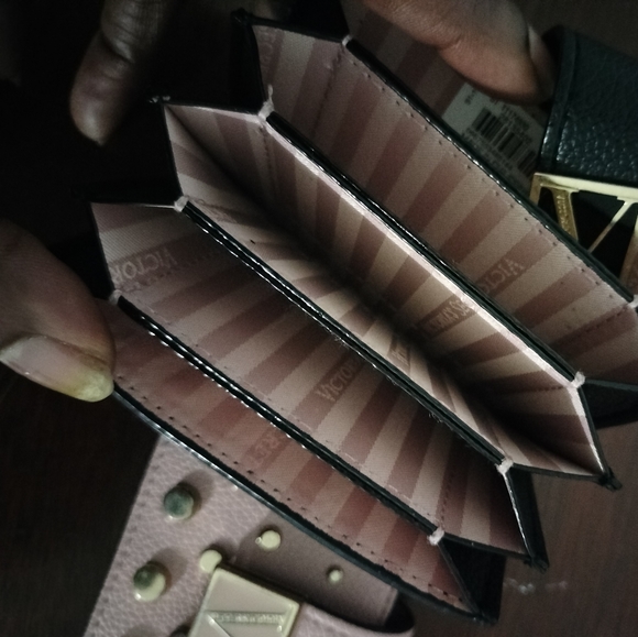 2 Victoria Secret debit/credit card holders/wallets. Pink and black - Picture 4 of 4